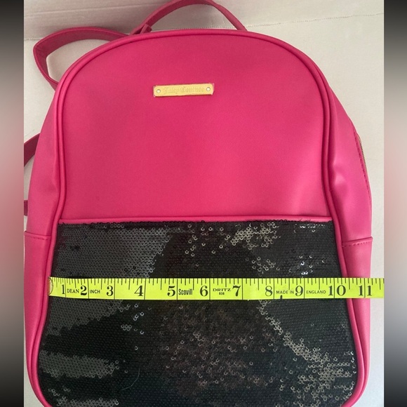 Juicy Couture Pink and Black Sequin Backpack Purse main image 8